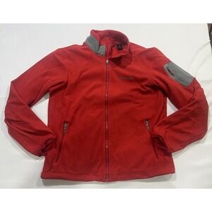 Marmot Medium Fleece Jacket Mens Medium Red Outdoors Hiking Camping
